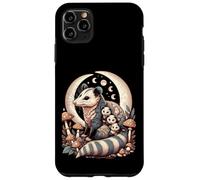 Cottagecore Aesthetic Possum Opossum Moonlit Floral Mushroom Custodia per iPhone 11 Pro Max
