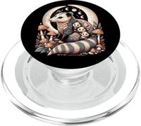 Cottagecore Aesthetic Possum Opossum Moonlit Floral Mushroom PopSockets PopGrip per MagSafe
