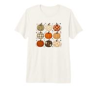 Cottagecore Autunno Autunno Zucca Pattern Maglietta Premium