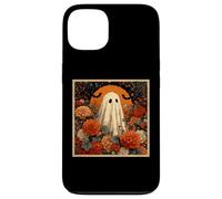 Cottagecore Autunno Fantasma Fiori con Harvest Full Moon Custodia per iPhone 13