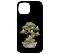 Cottagecore Bonsai Tree Kodama Spirits Giardino Giapponese Art Custodia per iPhone 15