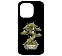 Cottagecore Bonsai Tree Kodama Spirits Giardino Giapponese Art Custodia per iPhone 15 Pro