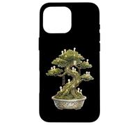 Cottagecore Bonsai Tree Kodama Spirits Giardino Giapponese Art Custodia per iPhone 16 Pro Max