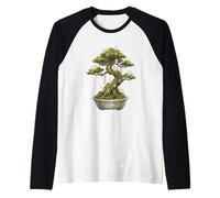 Cottagecore Bonsai Tree Kodama Spirits Giardino Giapponese Art Maglia con Maniche Raglan