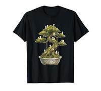 Cottagecore Bonsai Tree Kodama Spirits Giardino Giapponese Art Maglietta