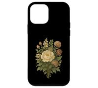 Cottagecore Botanical Bouquet Peonia Bianca Custodia per iPhone 12 mini