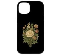 Cottagecore Botanical Bouquet Peonia Bianca Custodia per iPhone 13