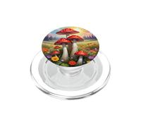 Cottagecore botanico del campo di fiori dei funghi rossi PopSockets PopGrip per MagSafe