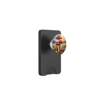 Cottagecore botanico del campo di fiori dei funghi rossi PopSockets PopWallet per MagSafe
