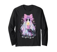 Cottagecore Coquette Pastel Spooky Ghost Maglia a Manica