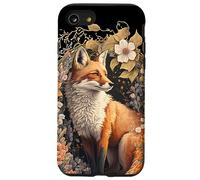 Cottagecore Cute Floral Red Fox Aesthetic Donne Ragazze Custodia per iPhone SE (2020) / 7/8