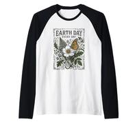 Cottagecore Earth Day Every Day Botanico Maglia con Maniche Raglan
