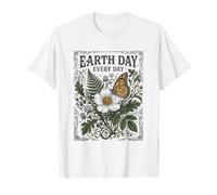 Cottagecore Earth Day Every Day Botanico Maglietta