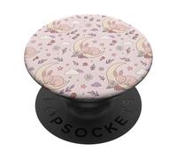 Cottagecore Floral Bunny - Coniglietto addormentato PopSockets PopGrip Adesivo