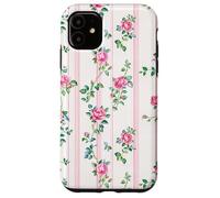 Cottagecore Floral Charm Romantic Pink Roses Custodia per iPhone 11
