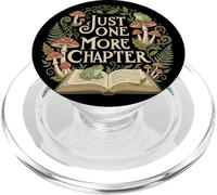 Cottagecore Frog Mushroom Green Just One More Chapter Book PopSockets PopGrip per MagSafe