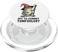 Cottagecore Frog Wizard Off to Commit Tom Foolery Frog Meme PopSockets PopGrip per MagSafe