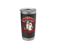 Cottagecore Ghost Mushroom Spooky Halloween Bicchiere termico in acciaio inox doppia parete