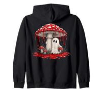 Cottagecore Ghost Mushroom Spooky Halloween Felpa con Cappuccio