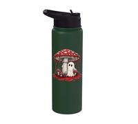Cottagecore Ghost Mushroom Spooky Halloween Stainless Steel Insulated Water Bottle