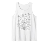 Cottagecore Giardino Botanico Botanico Ragazza Bimsical Floreale Canotta