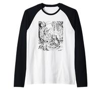 Cottagecore Goblincore Frogcore Estetica Rana Danzante Maglia con Maniche Raglan