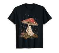 Cottagecore Halloween Spooky Cute Ghost e Fungo Maglietta