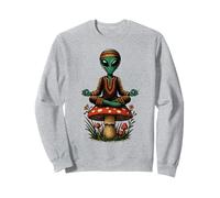 Cottagecore Hippie Alien Meditazione Zen Psichedelico Felpa