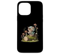 Cottagecore Kitten Bere Tea Fantasy Magical Cat Lover Custodia per iPhone 13 Pro Max