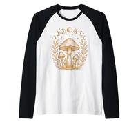 Cottagecore Mystical Woodland - Fungo stravagante Maglia con Maniche Raglan
