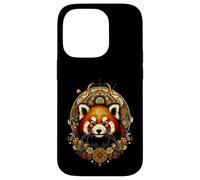 Cottagecore - Panda rosso con mandala floreale bohémien Custodia per iPhone 14 Pro