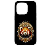 Cottagecore - Panda rosso con mandala floreale bohémien Custodia per iPhone 15 Pro