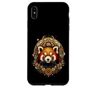 Cottagecore - Panda rosso con mandala floreale bohémien Custodia per iPhone XS Max