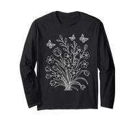 Cottagecore - Pianta floreale botanica da giardino, mamma Maglia a Manica
