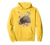 Cottagecore Porcupine Halloween Summerween Acquerello Felpa con Cappuccio