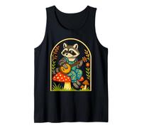 Cottagecore Raccoon Banjo Fungo Vintage Estetica Canotta