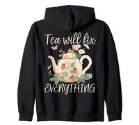 Cottagecore Teiera Tea risolverà Tutto Felpa con Cappuccio