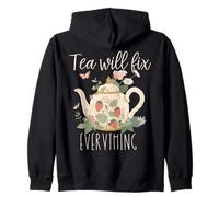 Cottagecore Teiera Tea risolverà Tutto Felpa con Cappuccio