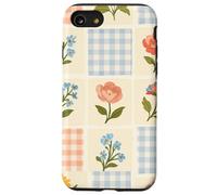 Cottagecore - Trapunta con stampa floreale, stile boho, patchwork Custodia per iPhone SE (2020) / 7/8