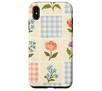 Cottagecore - Trapunta con stampa floreale, stile boho, patchwork Custodia per iPhone XS Max