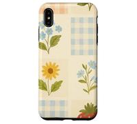 Cottagecore - Trapunta con stampa floreale, stile boho, patchwork Custodia per iPhone XS Max