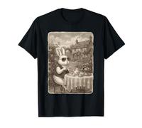 Cottagecore Vittoriano con tè Alto Coniglio Vintage Maglietta