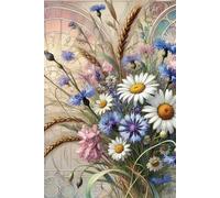 Cottagecore Wildflower 25 Retro Notebook: Rustic Floral Journal for Girls. A Touch of Cute Vintage Charm. Notes Inspired by Art Nouveau. Perfect for Gifts.
