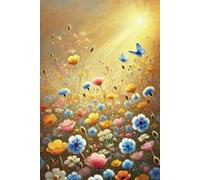 Cottagecore Wildflower 35 Retro Notebook: Rustic Floral Journal for Women and Girls. A Touch of Cute Vintage Charm. Inspired by Impressionism. Perfect for Gifts.
