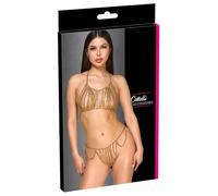 Cottelli Bikini Halterneck Body Chain Set 2450534 Golden