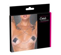 Cottelli Nipple Stickers Square 0781932 Shiny Silver Gems