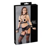 Set di Lingerie con Dettagli Bondage e Pizzi di Cottelli (5 pezzi) - L