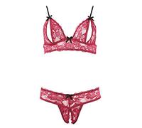 Cottelli - Set Reggiseno Seducente in Pizzo (rosso) - L