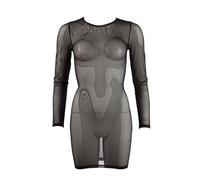 Abito trasparente a maniche lunghe Cottelli (nero) - XL