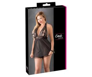 Cottelli Collection abito lingerie sexy, nero trasparente